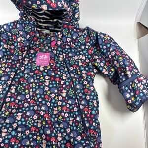 JoJo Maman Bébé Floral Baby Snowsuit